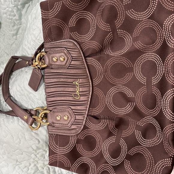 Coach Handbags - COACH Ashley H1282-F20056 Satchel/Tote Bronze Brown  &  Matching Wallet SEE PICS